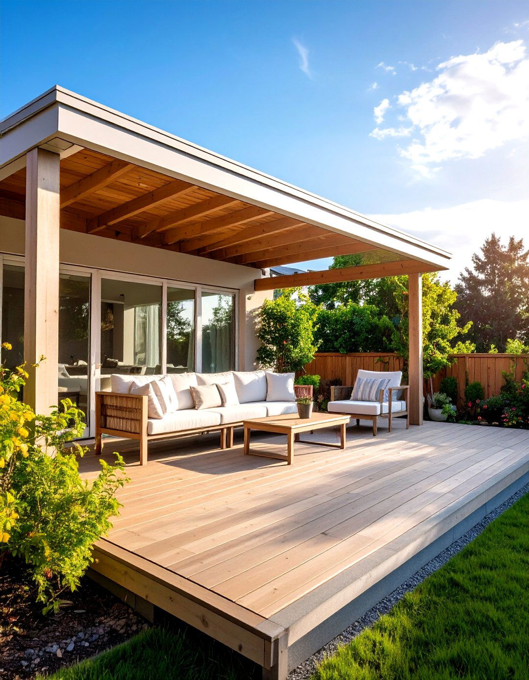 The Simple Lean To Structure - 30 enclosed patio ideas on a budget