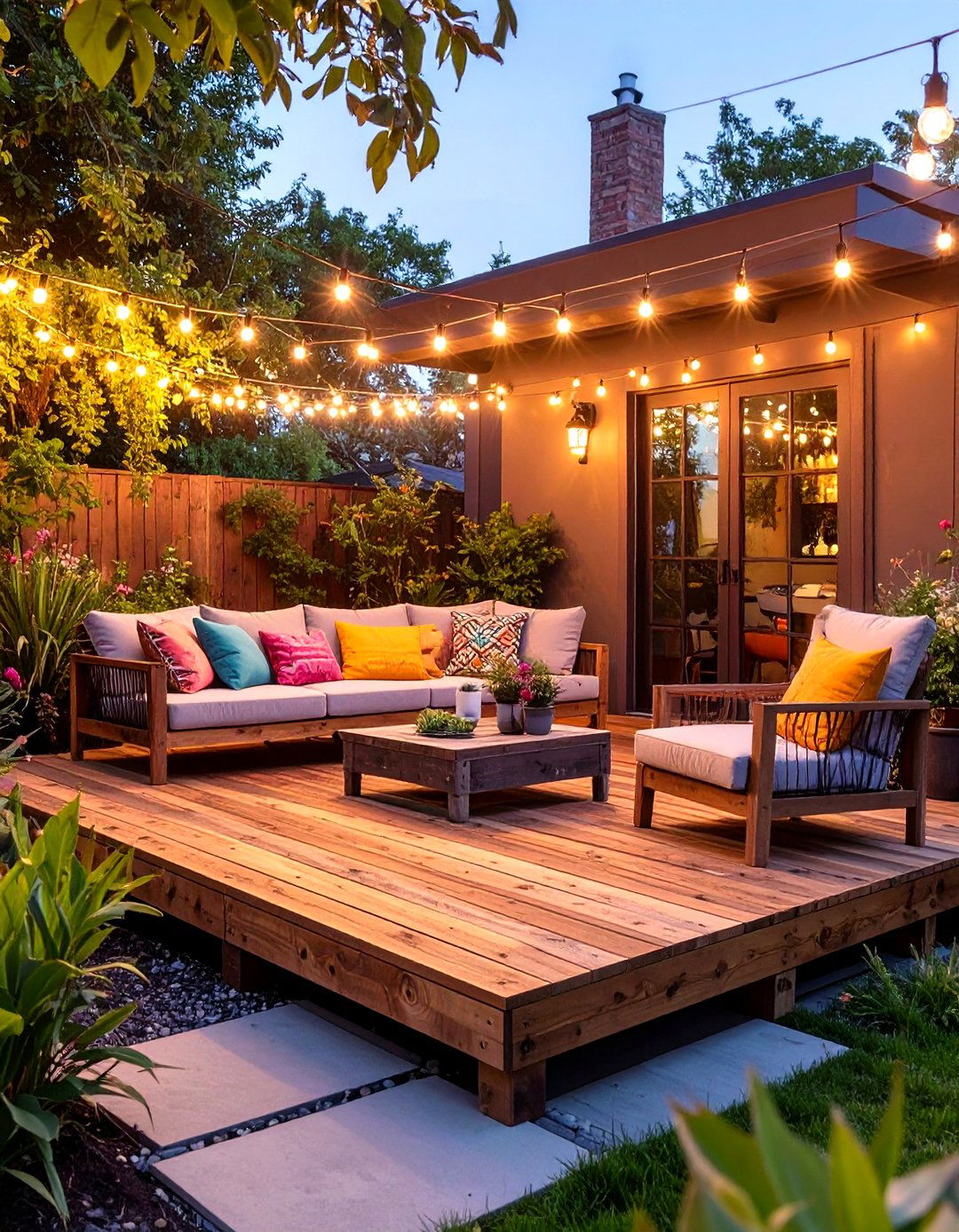 The Simple Pallet Wood Floating Deck - 30 low budget floating deck ideas