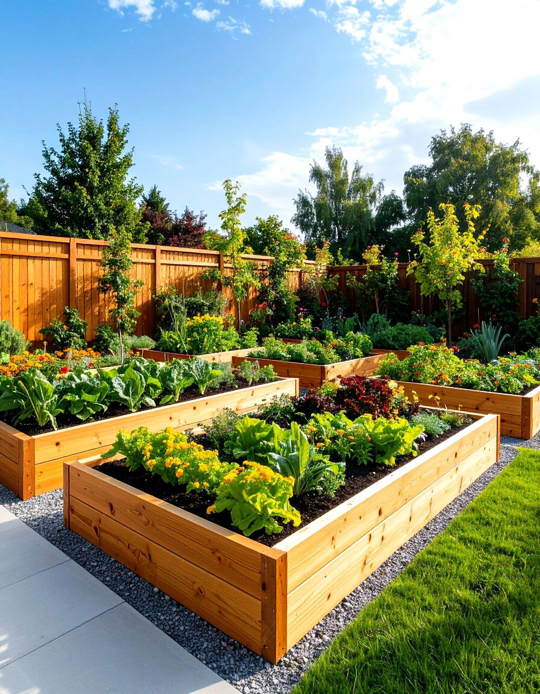 The Simple Raised Garden Bed Layout - 30 landscape design cost ideas