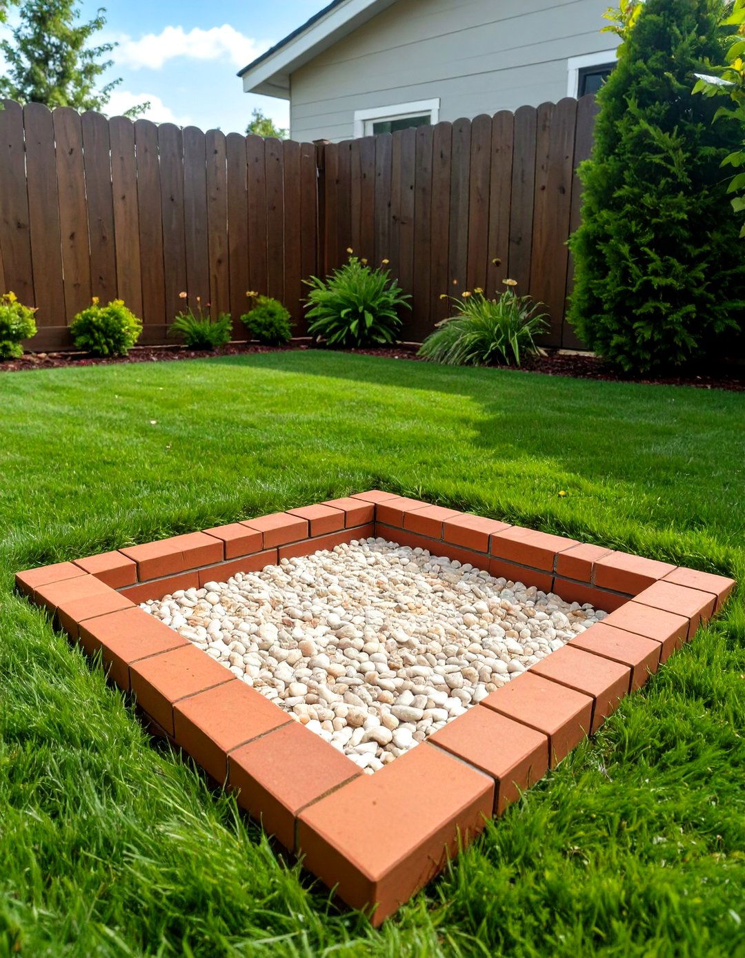 The Simple Sand and Gravel Potty Area - 30 dog-friendly backyard ideas on a budget