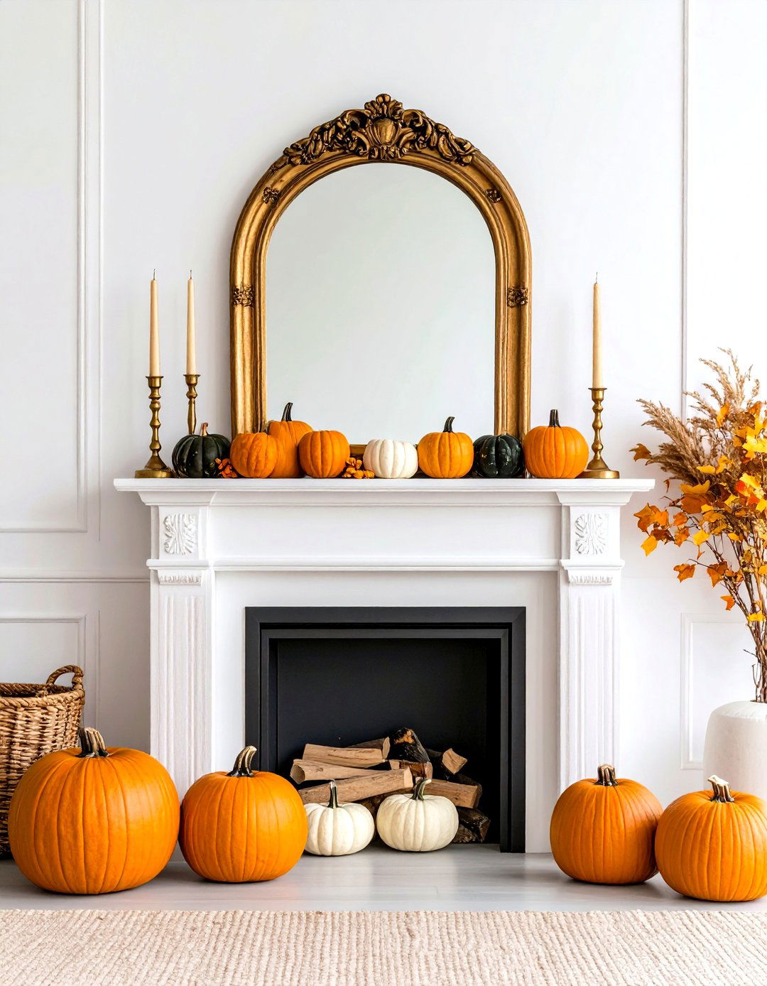 The Simple and Elegant Mantel Living Room - 30 living room fall decor ideas
