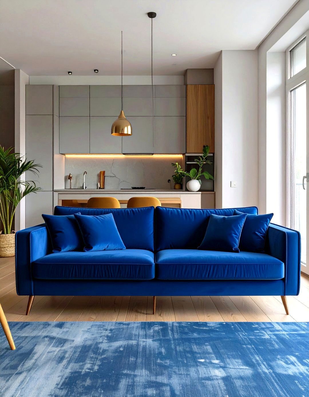 The Single Statement Sofa Living Room - 30 extra small apartment living room ideas