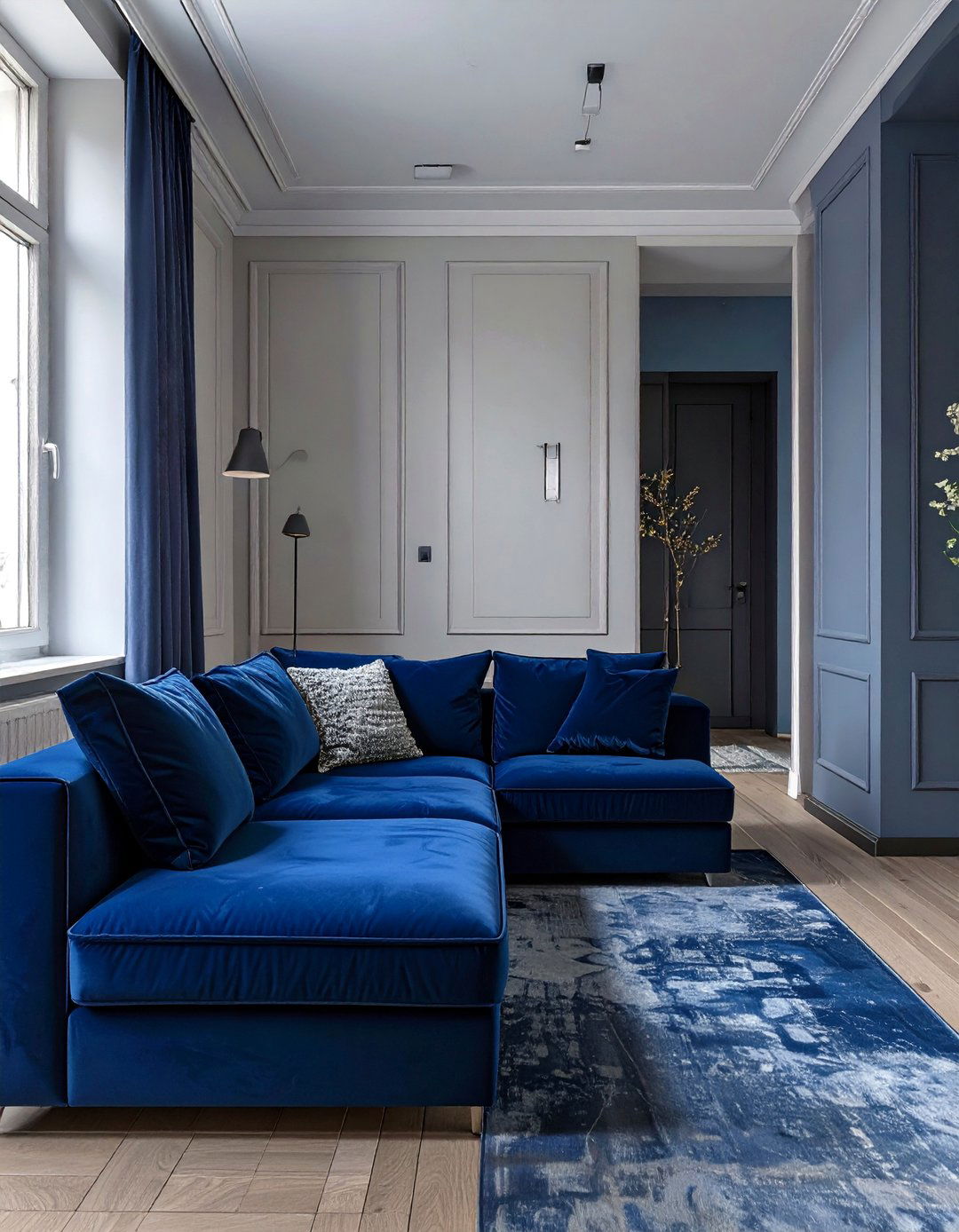 The Single Statement Sofa - 30 narrow living room ideas