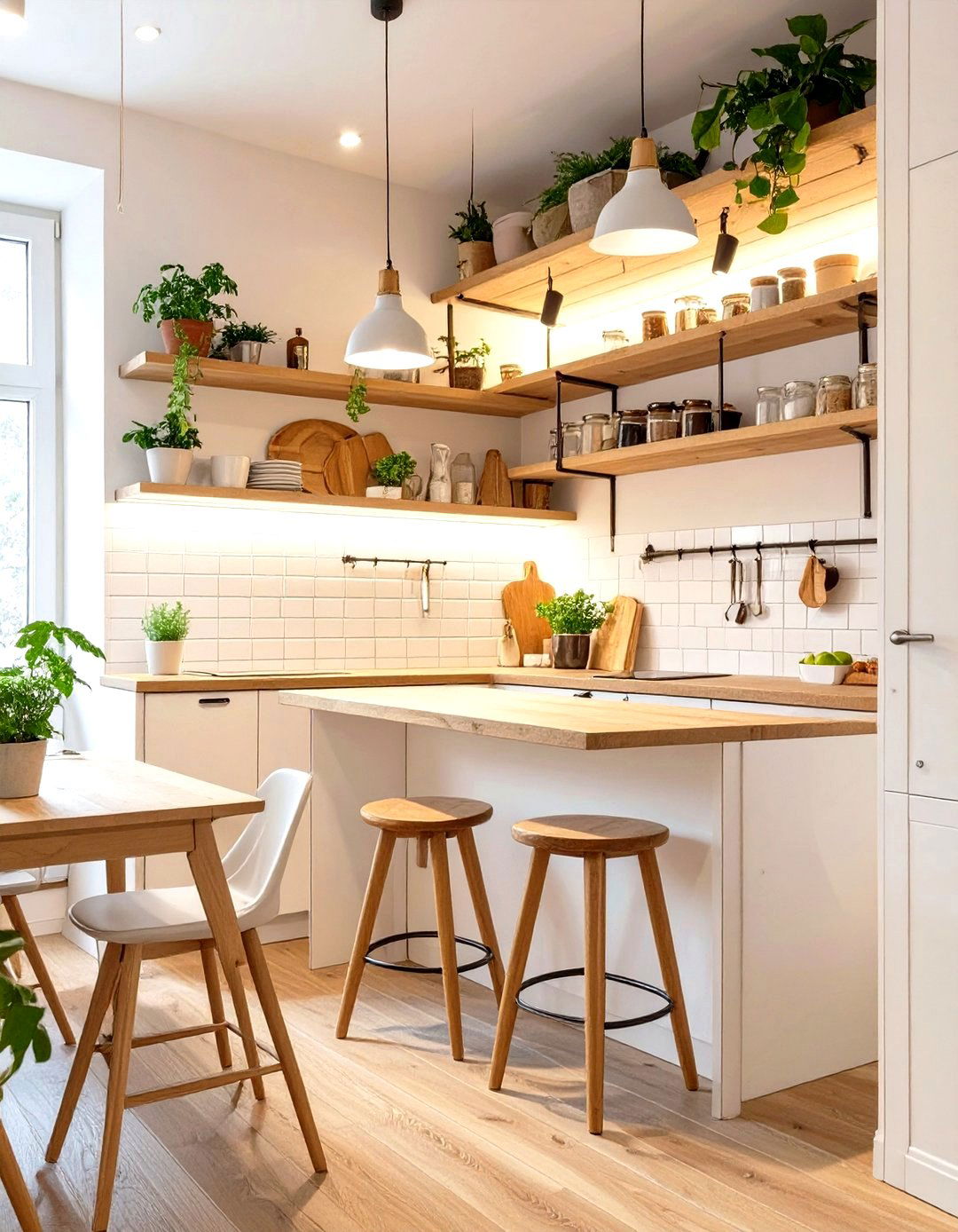 The Single Wall Efficiency Kitchen - 30 cozy kitchen ideas