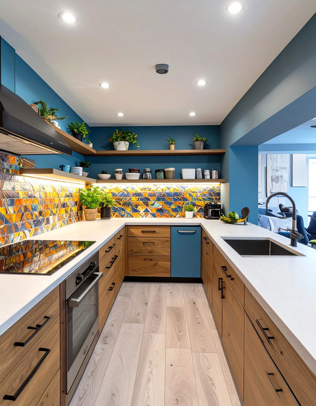 The Single Wall Efficiency Kitchen - 30 basement kitchen ideas