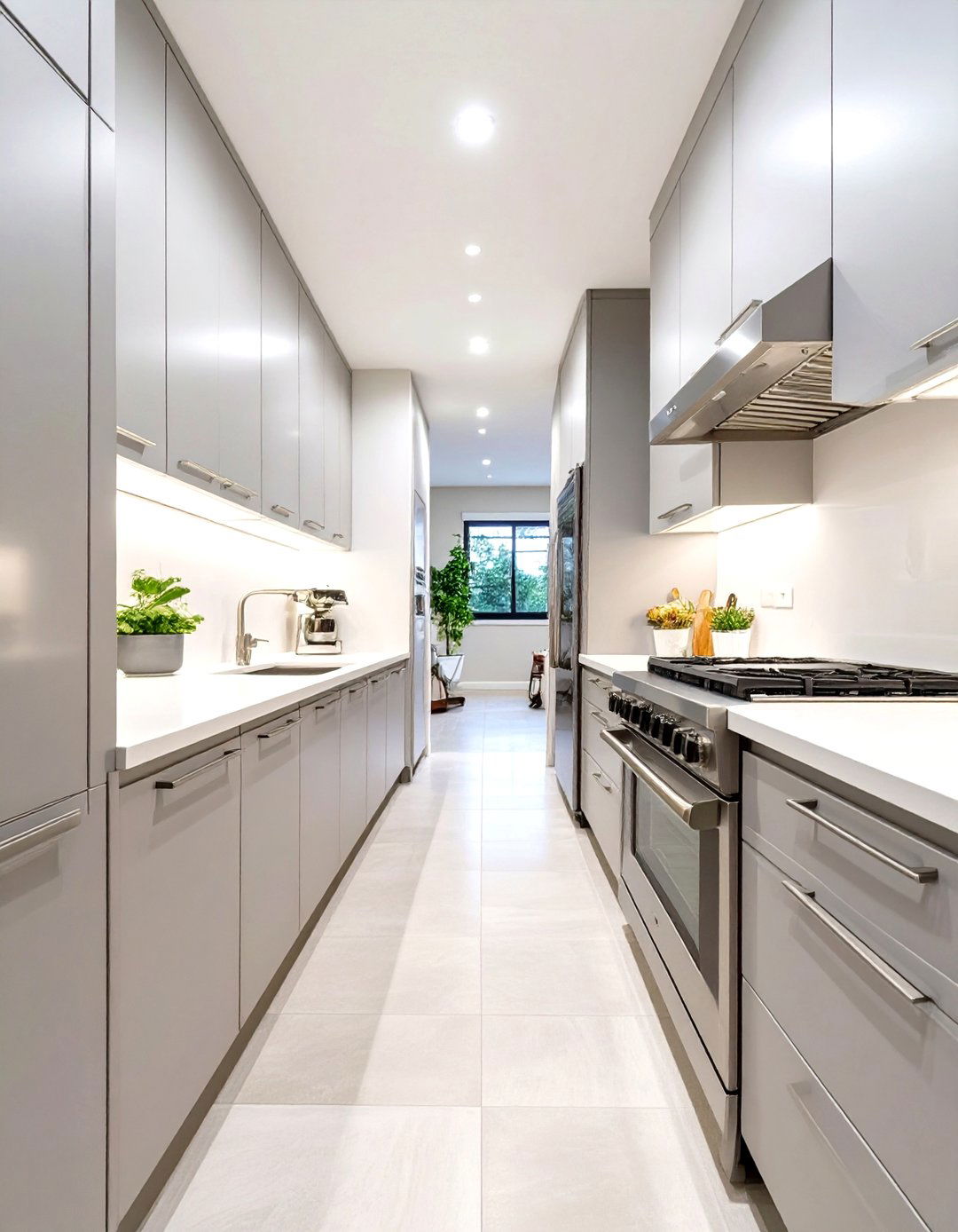 The Single Wall Galley Kitchen - 30 narrow kitchen ideas