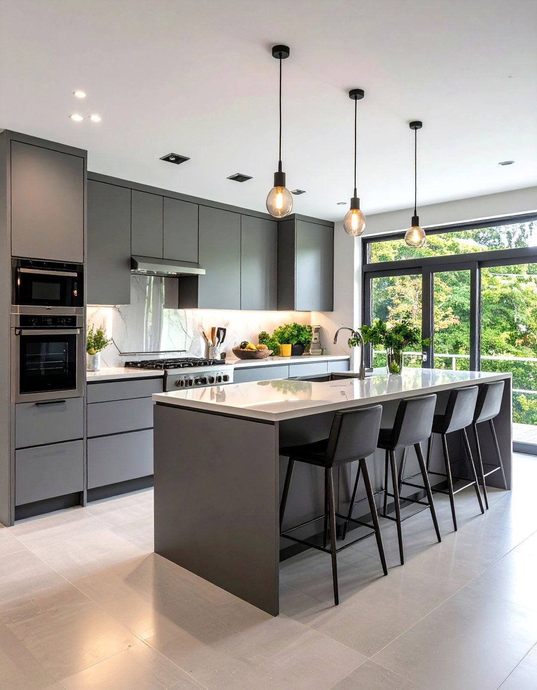 The Single Wall Kitchen Layout - 30 kitchen designs photo gallery