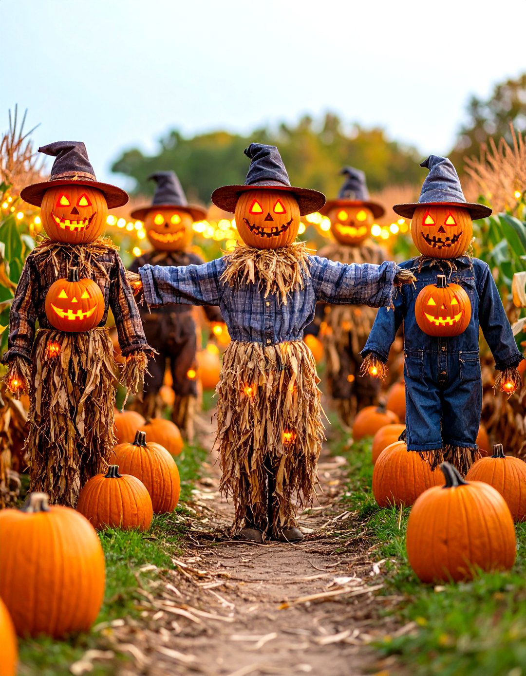 The Sinister Scarecrow Patch - 30 halloween outdoor decor ideas