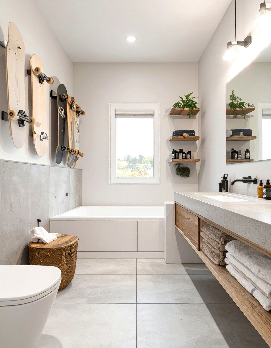 The Skateboarders Hangout Bathroom - 30 boys bathroom ideas