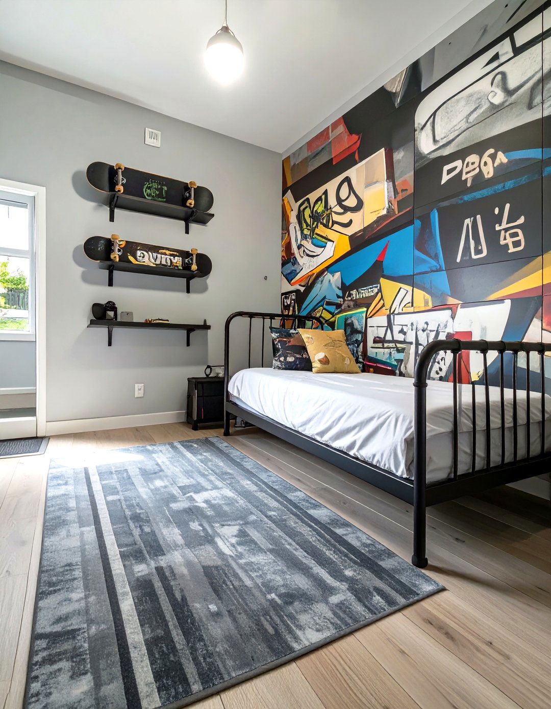 The Skater Park Dorm Room - 30 boy dorm room ideas