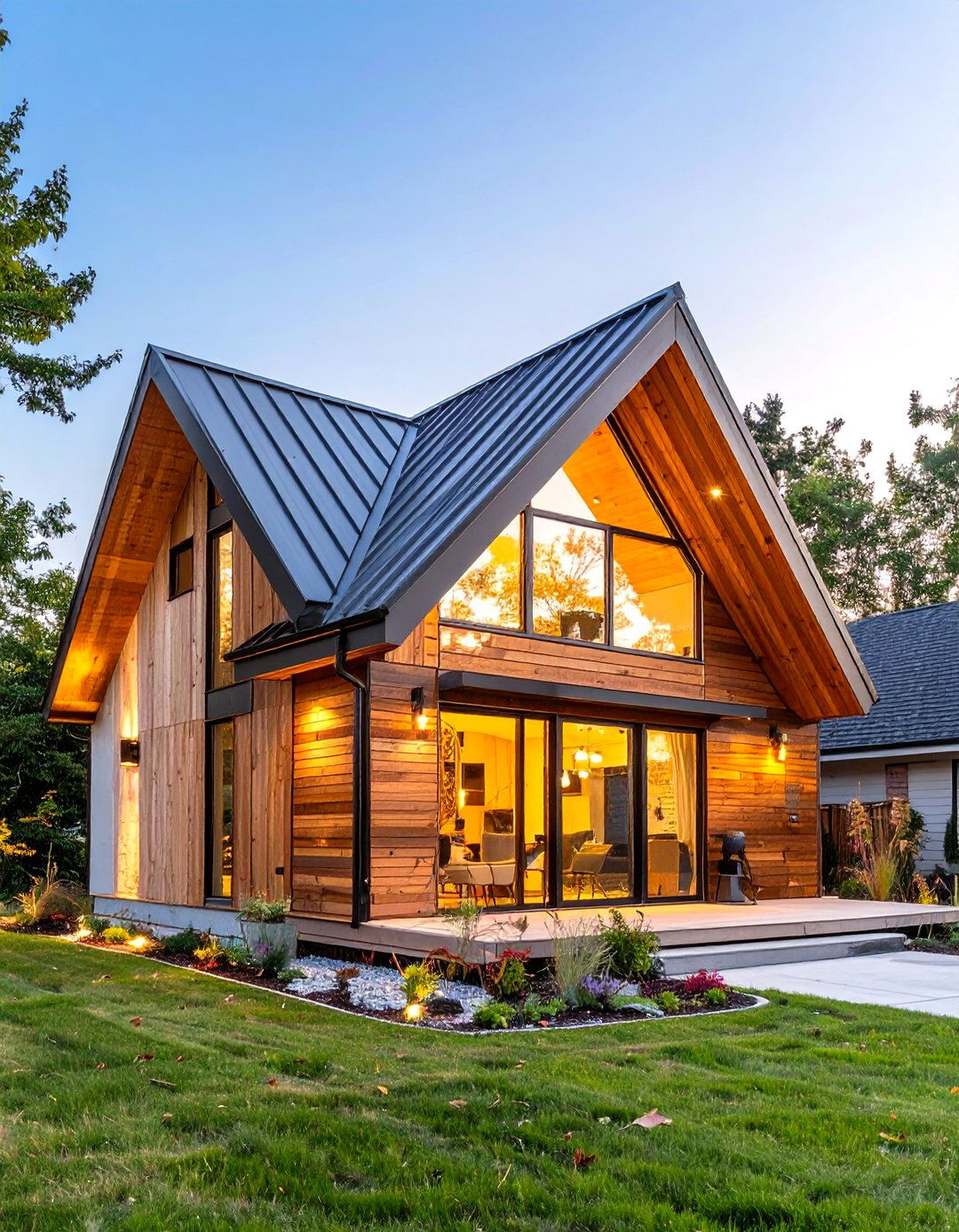 The Skillion Roof Modern Cottage - 30 low budget modern 3 bedroom house design ideas