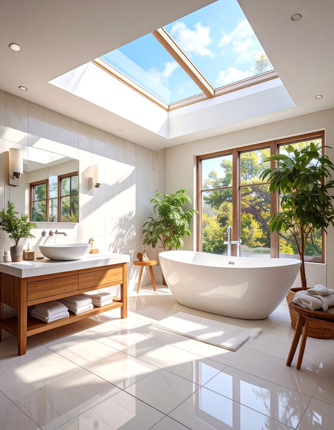 The Skylight Bathroom Feature - 30 bathroom ideas photo gallery
