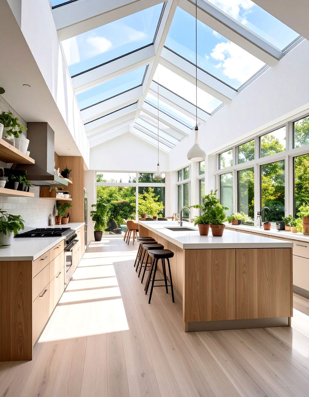 The Skylight Galley Kitchen - 30 galley kitchen designs