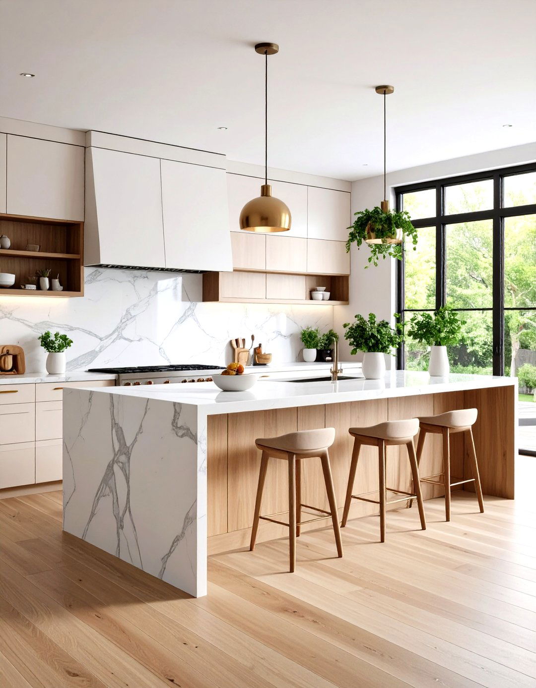 The Slab Backsplash Kitchen - 30 kitchen remodel ideas 2025