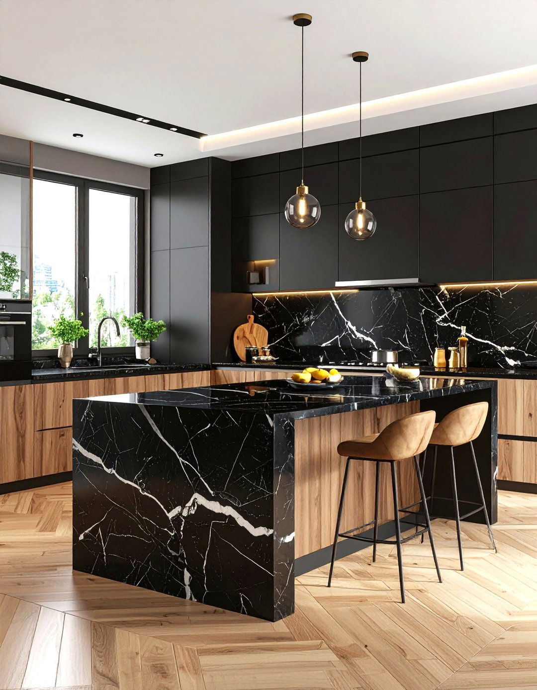 The Slab Backsplash Kitchen - 30 latest kitchen designs