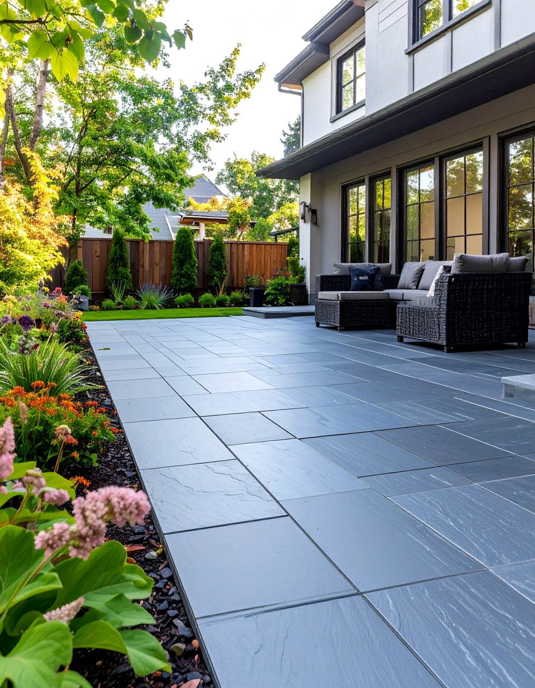 The Slate Tile Paver Look - 30 backyard pavers ideas