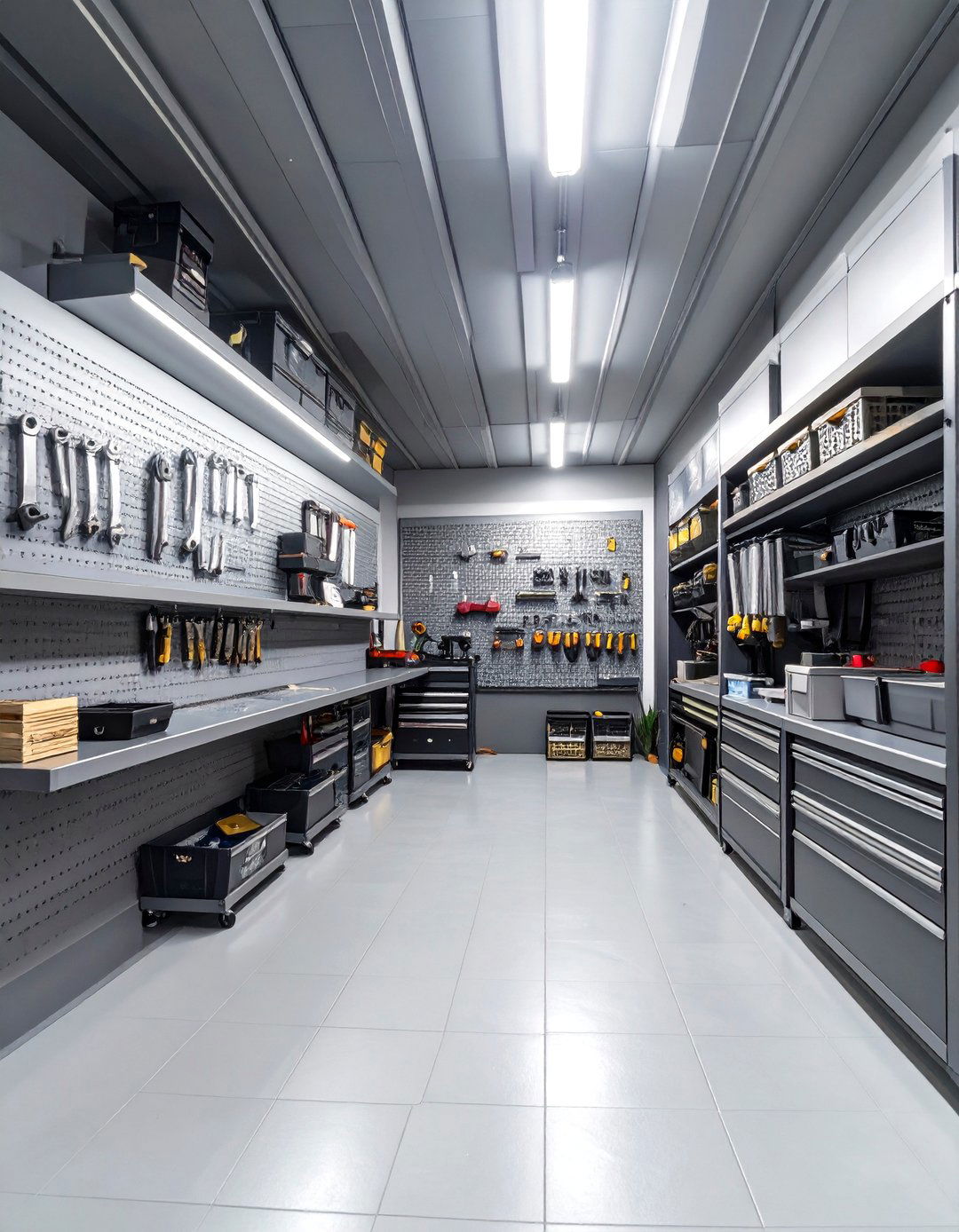 The Slatwall Supremacy Garage Shop - 30 garage shop ideas