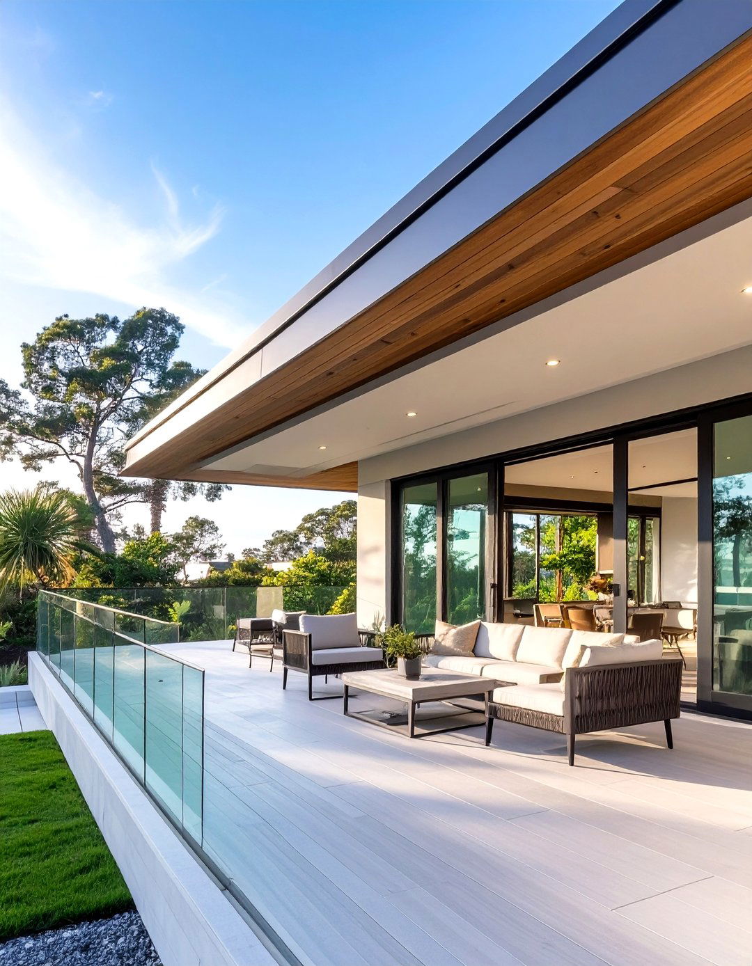 The Sleek Cantilevered Porch - 30 covered front porch ideas