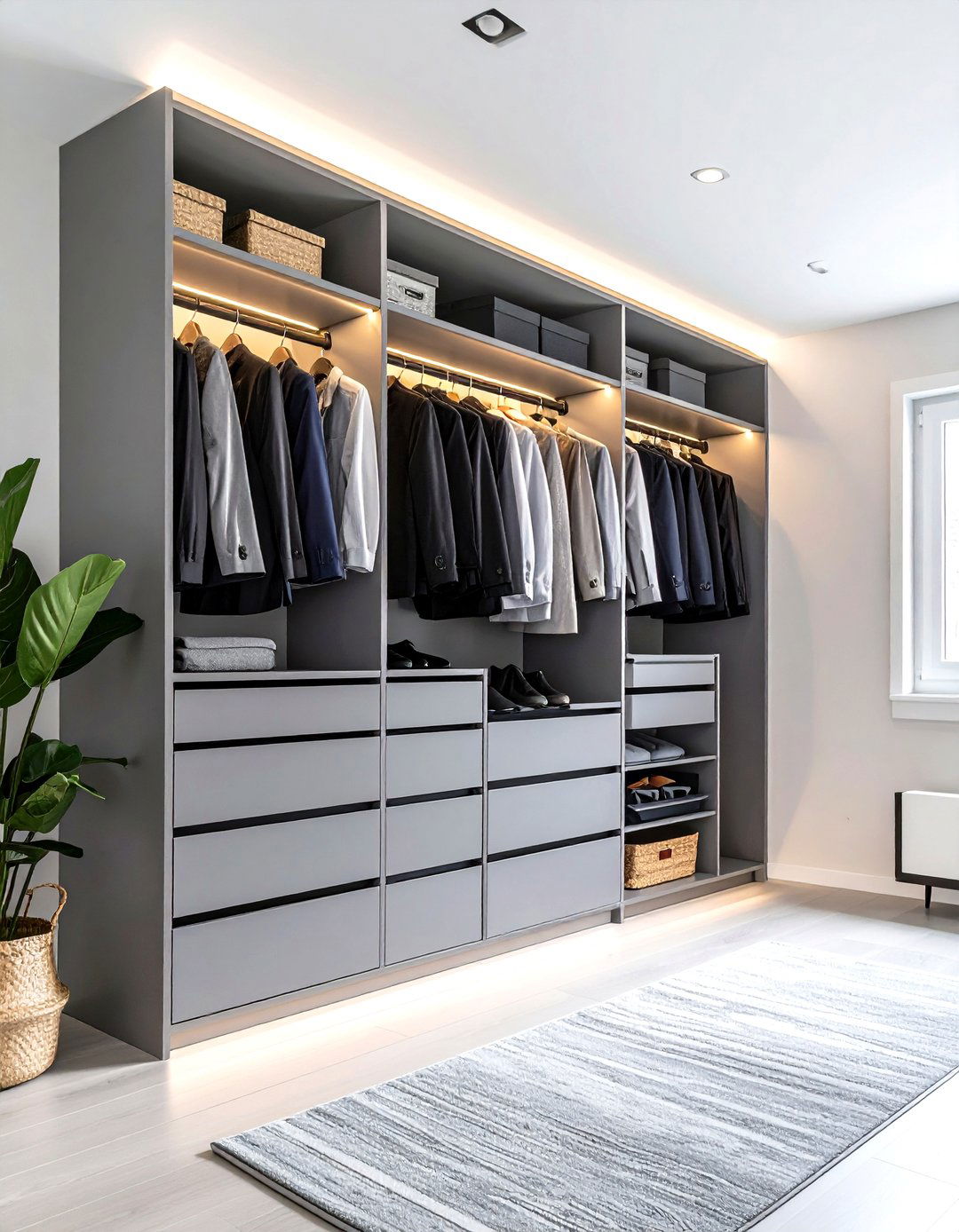 The Sleek Contemporary Entryway Closet - 30 entryway closet ideas