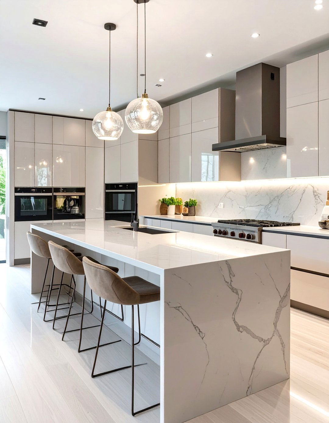 The Sleek Contemporary Kitchen Home Design - 30 online home design ideas