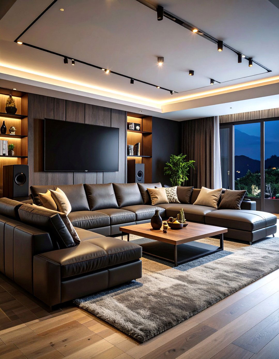 The Sleek Entertainment Hub Living Room - 30 living room modern ideas
