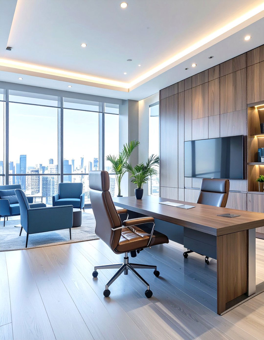 The Sleek Executive Office - 30 man cave furniture ideas