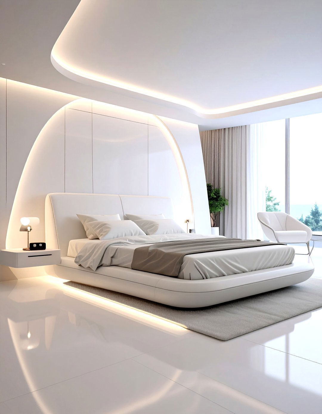 The Sleek Futurist Bedroom - 30 design a bedroom ideas