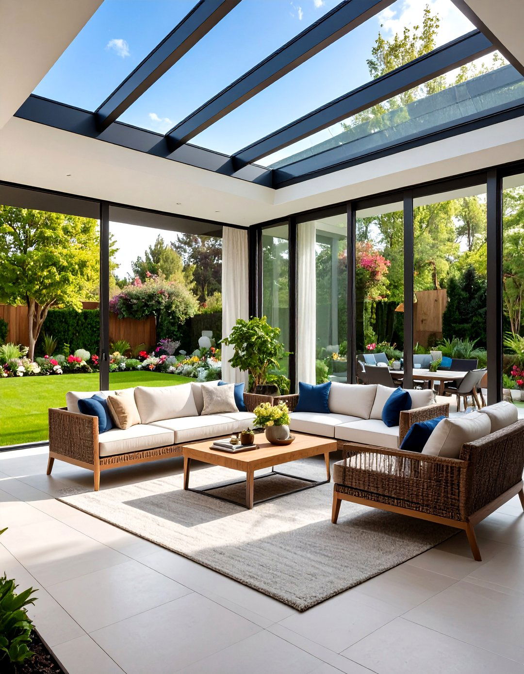 The Sleek Glass Enclosed Patio - 30 backyard covered patio ideas