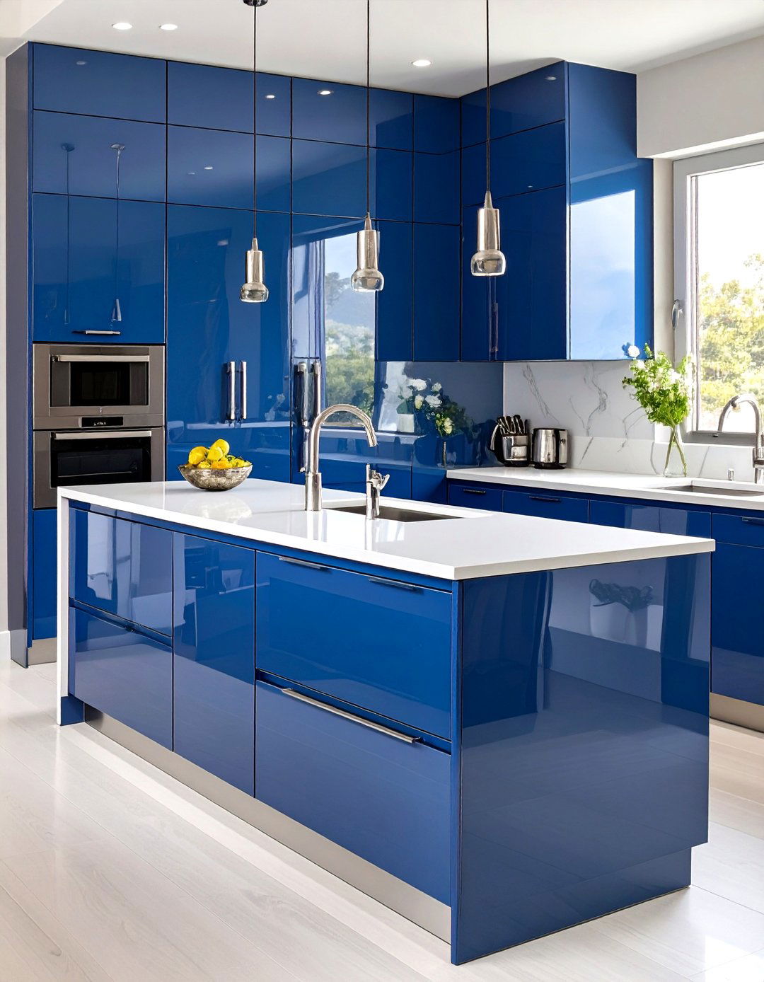 The Sleek High Gloss Kitchen - 30 modern kitchen designs photo gallery