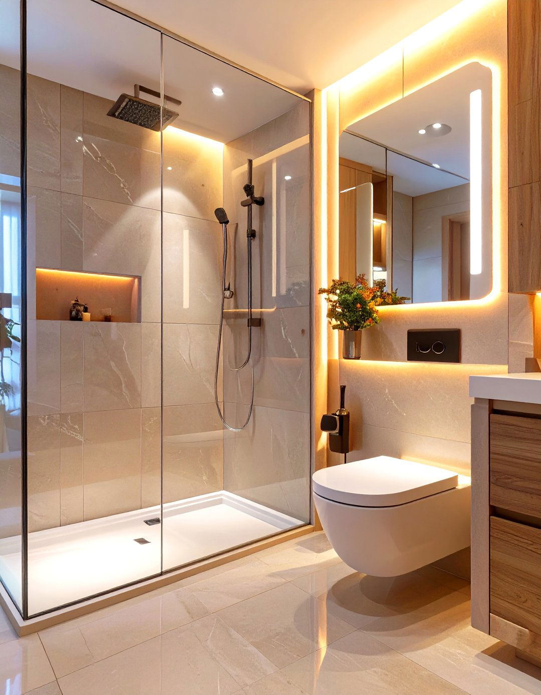 The Sleek High Tech Bathroom - 30 bathroom remodeling ideas
