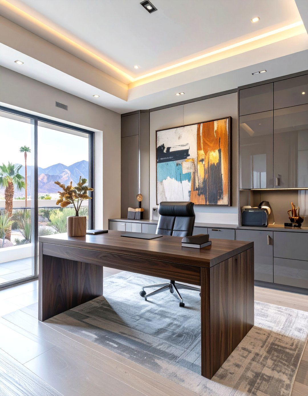 The Sleek Home Office - 30 interior design las vegas ideas