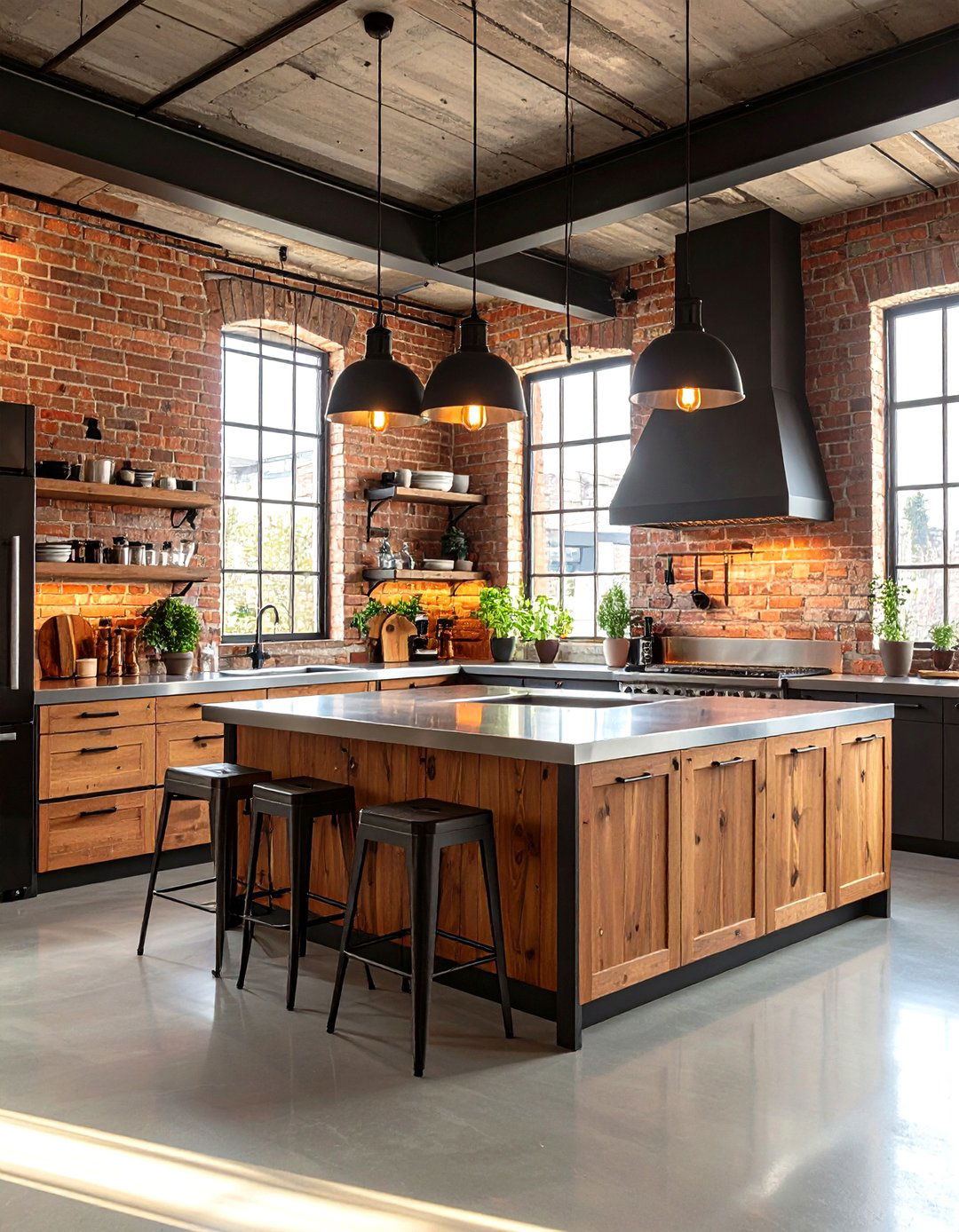 The Sleek Industrial Kitchen Aesthetic - 30 kitchen layout design ideas