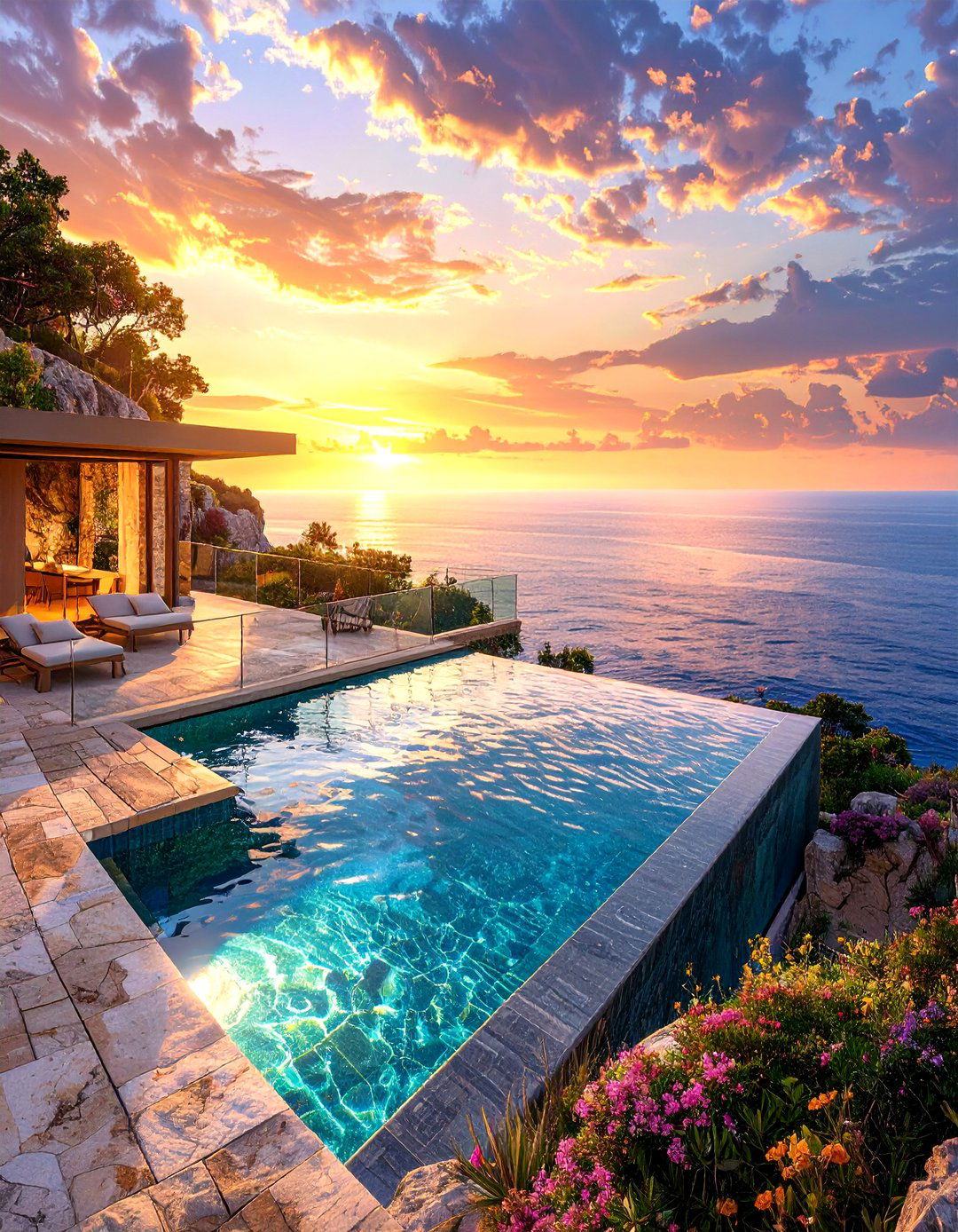 The Sleek Infinity Edge Pool with a View - 30 backyard pool landscaping ideas