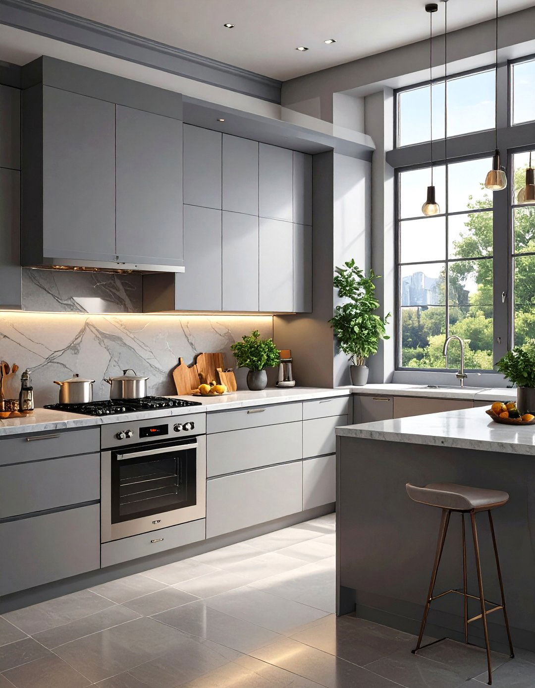 The Sleek Kitchen with Hidden Appliances - 30 modern french interior design ideas