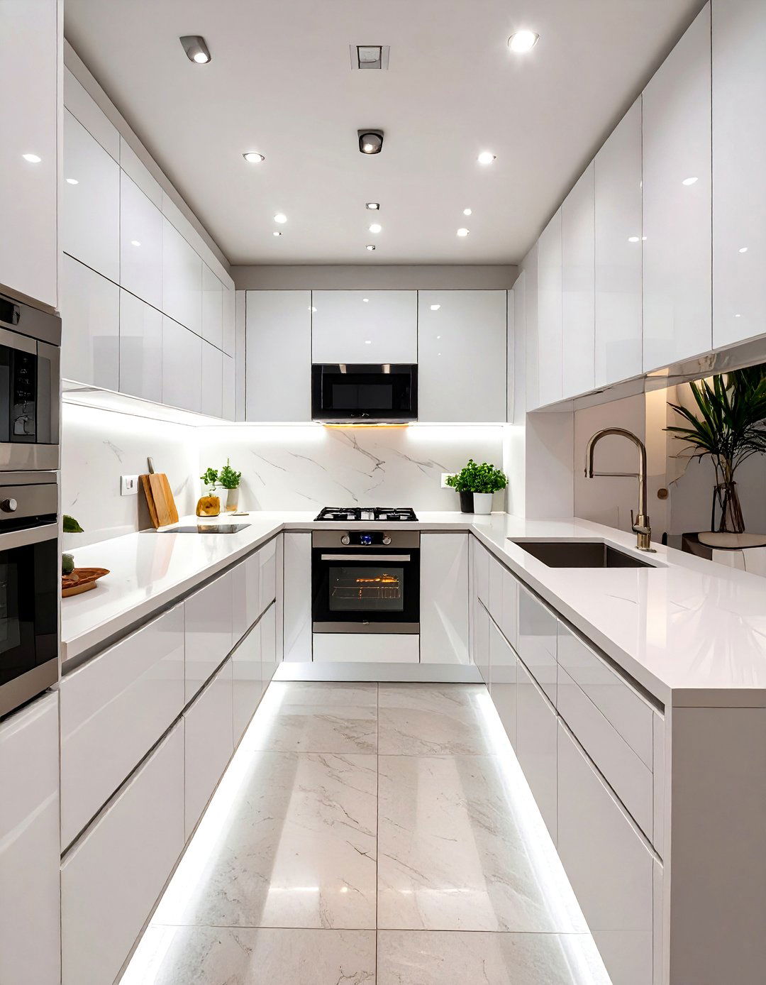 The Sleek Minimalist Basement Kitchenette - 30 basement kitchenette ideas