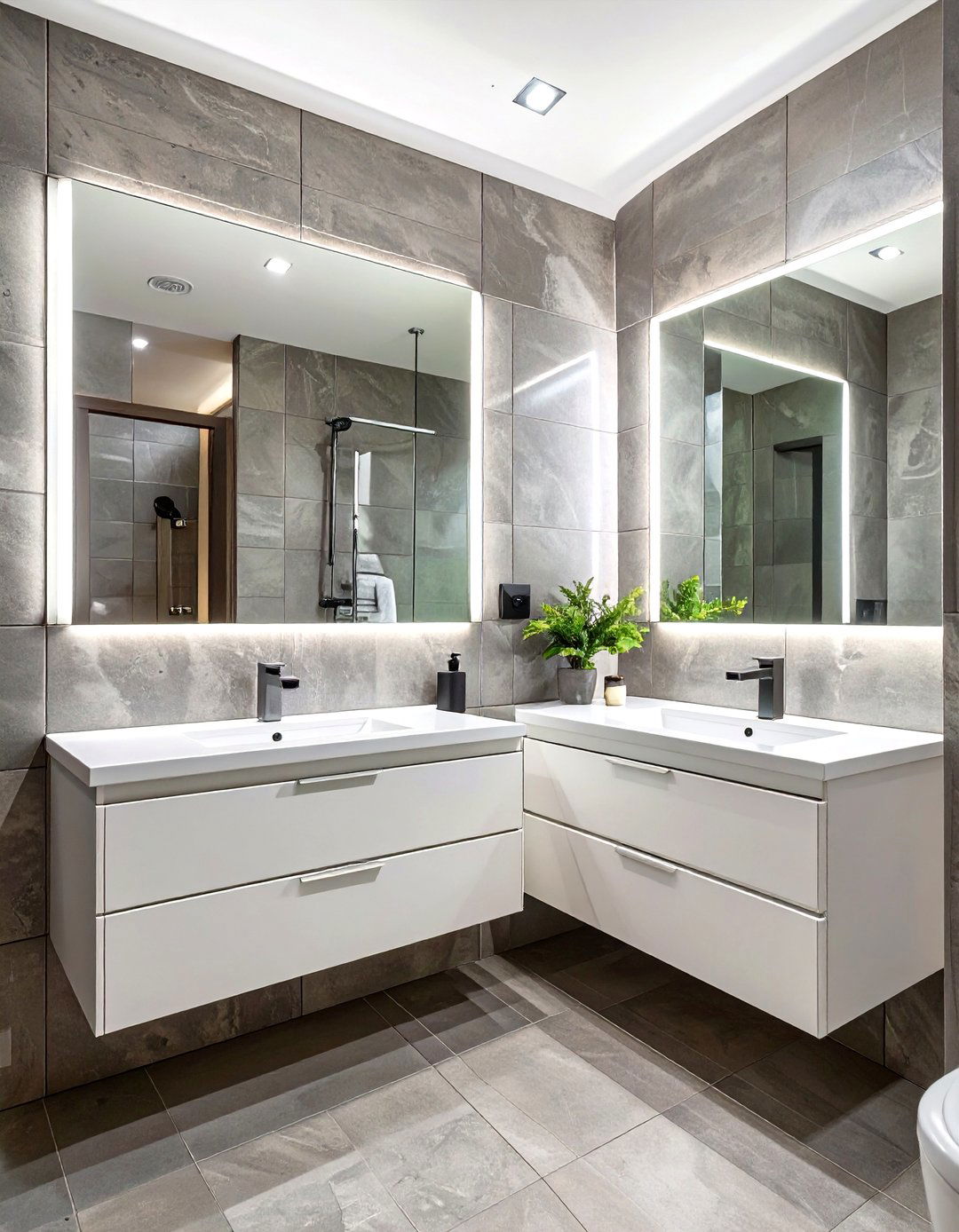 The Sleek Minimalist Bathroom - 30 jack and jill bathroom ideas
