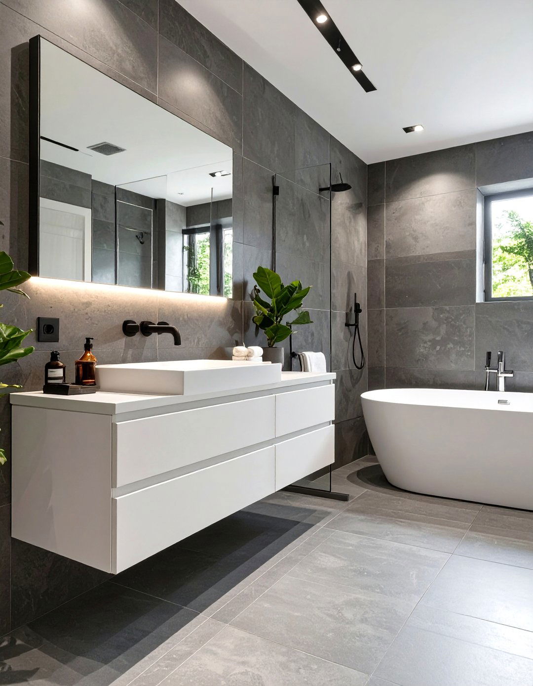 The Sleek Minimalist Bathroom - 30 bathroom decorating ideas