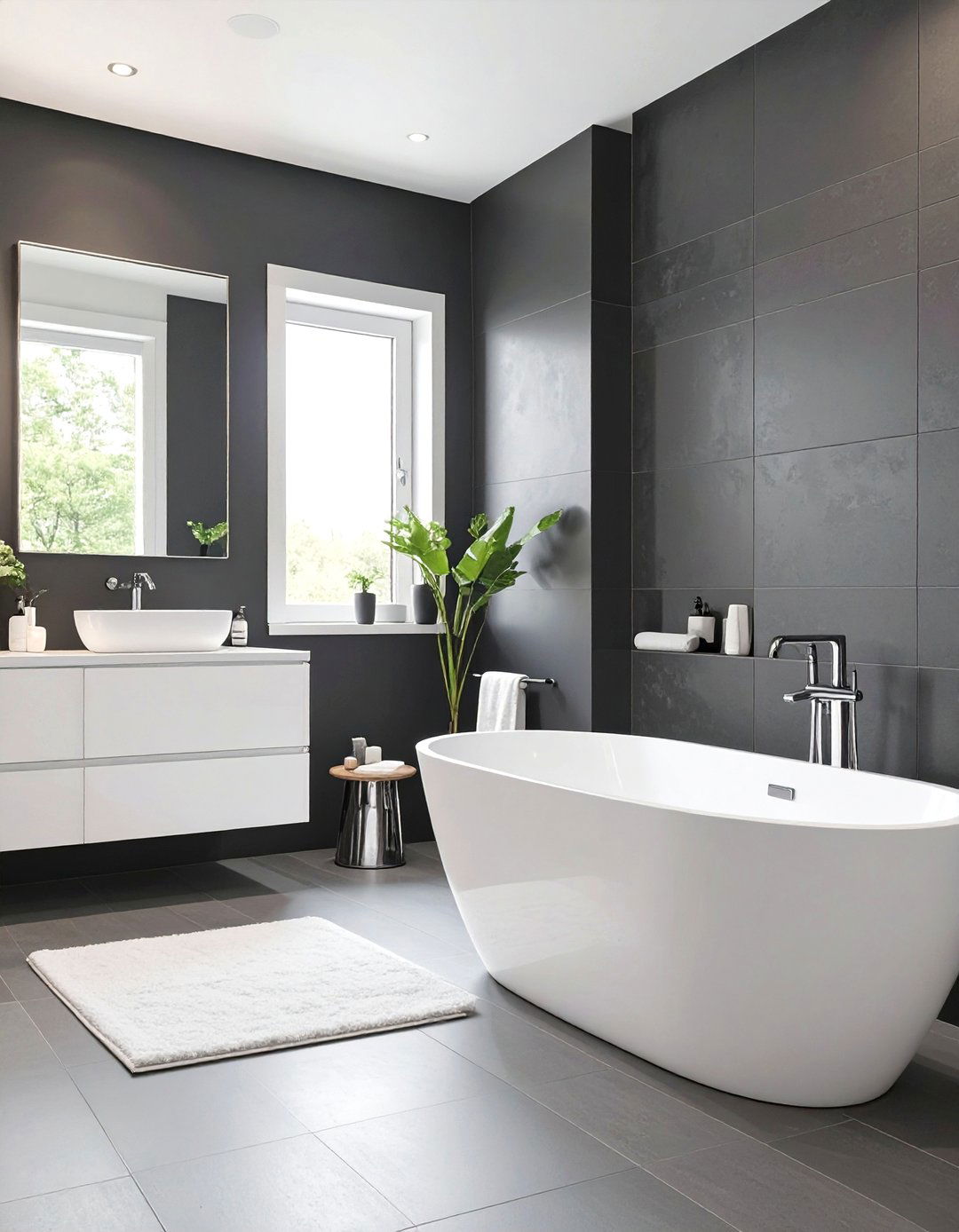 The Sleek Modern Monochrome - 30 fiverr interior design ideas