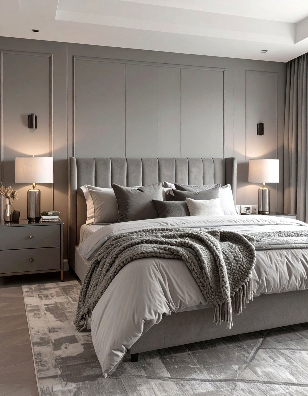 The Sleek Monochromatic Bedroom - 30 master bedroom furniture ideas