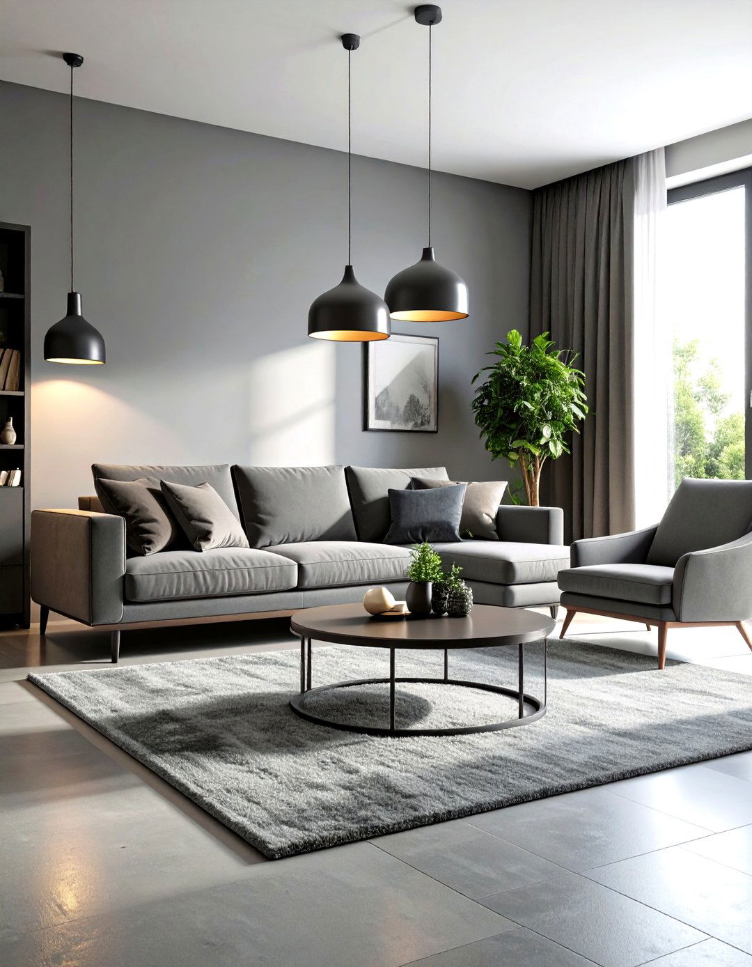 The Sleek Monochromatic Living Room - 30 living room remodel ideas