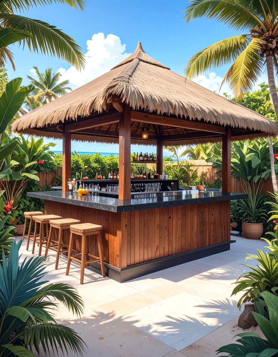 The Sleek Outdoor Kitchen Bar Integration - 30 modern outdoor bar ideas