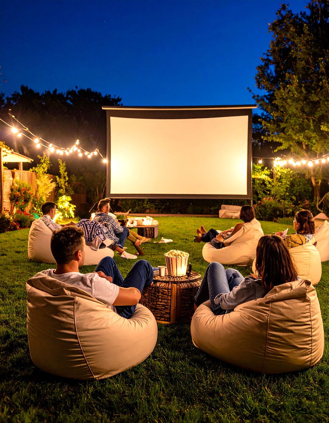 The Sleek Outdoor Movie Theater - 30 how to design outdoor living spaces ideas