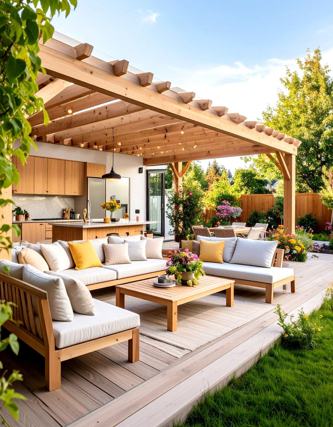 The Sleek Scandinavian Retreat Kitchen - 30 backyard covered outdoor kitchen ideas