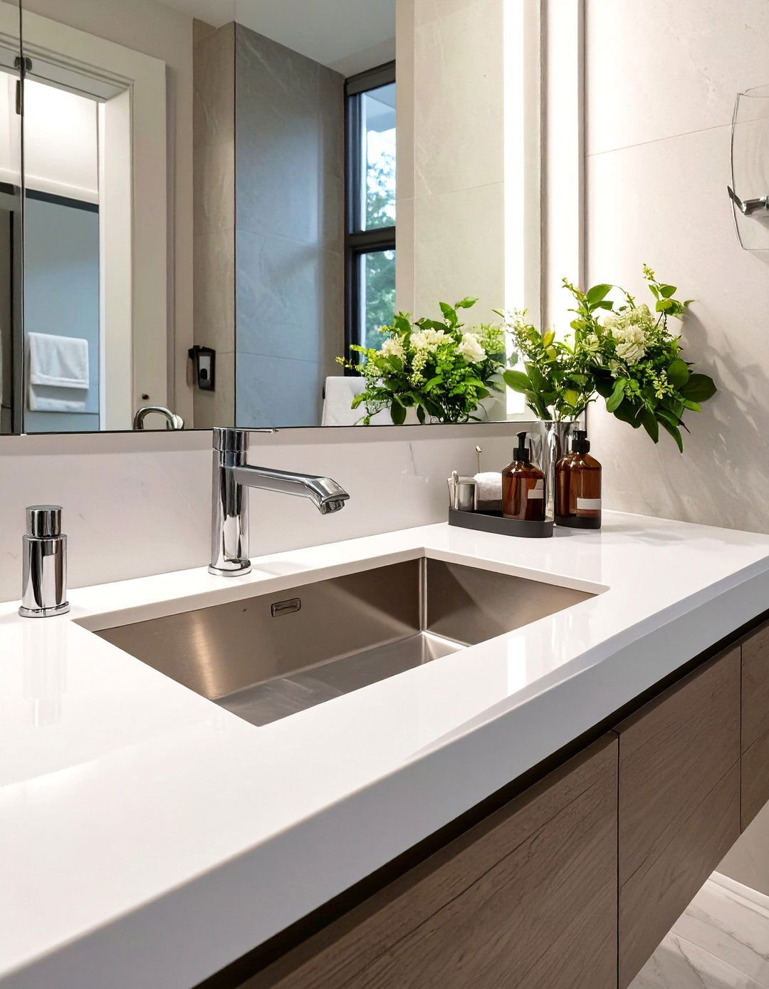 The Sleek Stainless Steel Bathroom Sink - 30 bathroom sink ideas