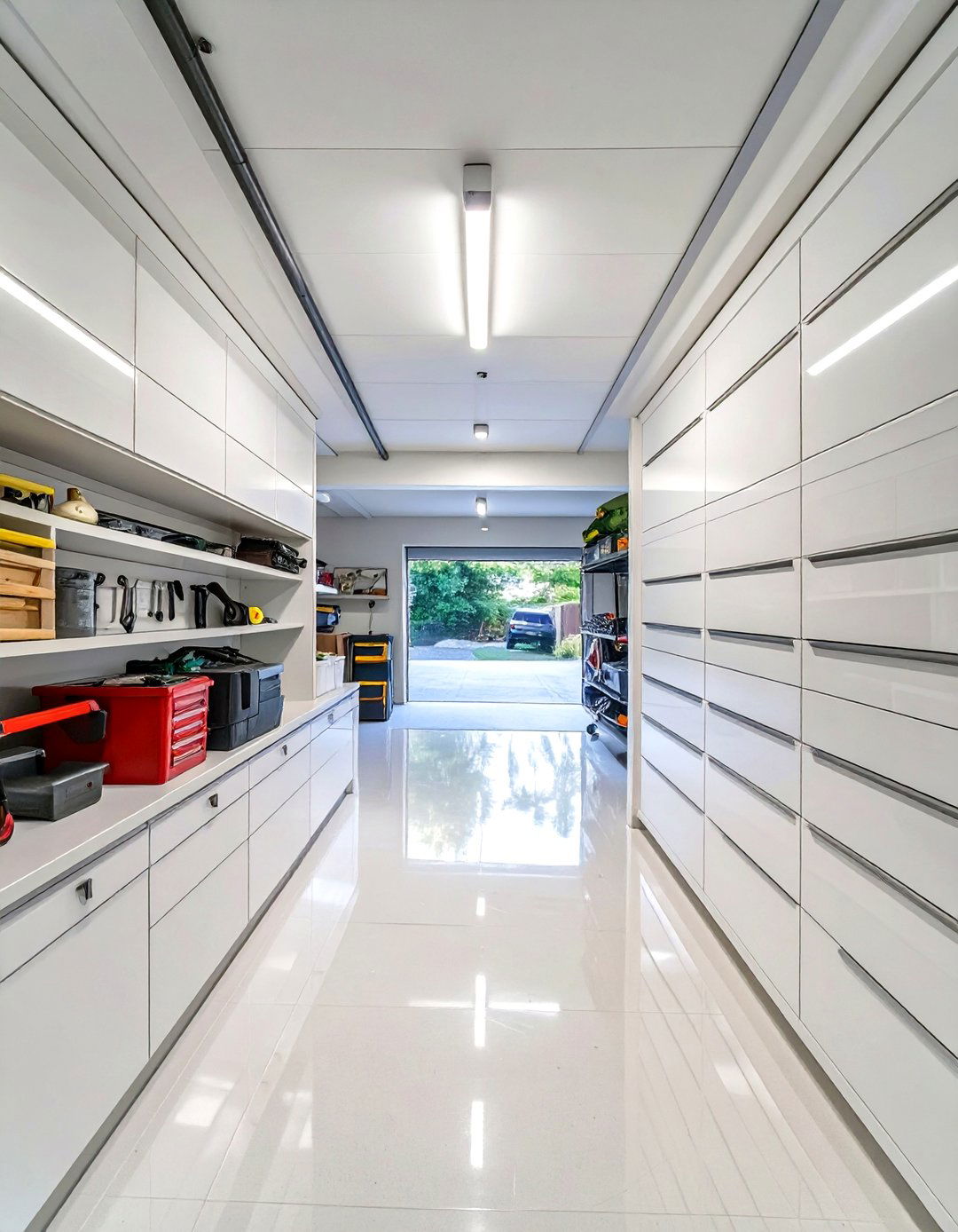 The Sleek Storage Solution Garage - 30 garage makeover ideas