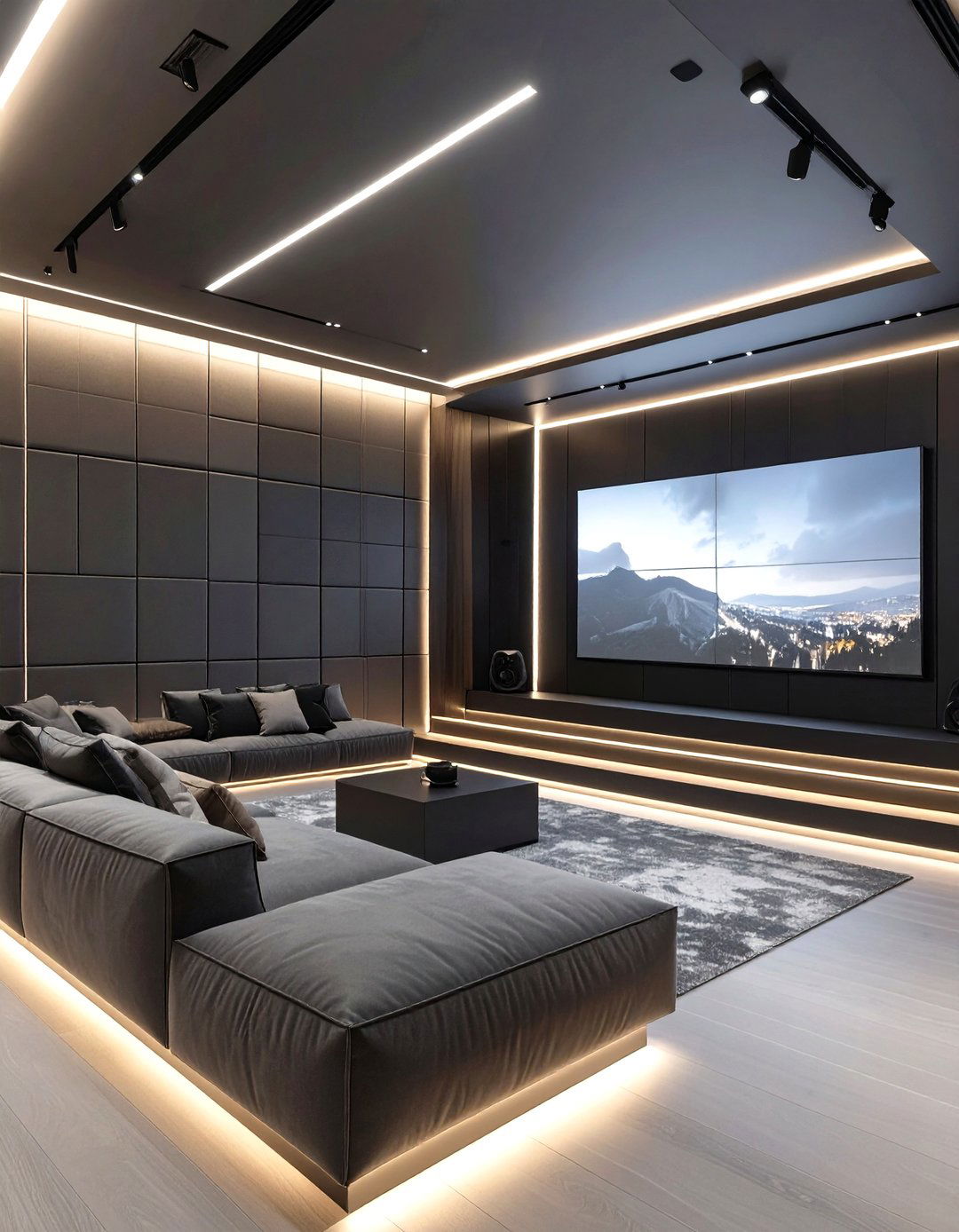 The Sleek Ultra Modern Media Room - 30 interior design websites free ideas