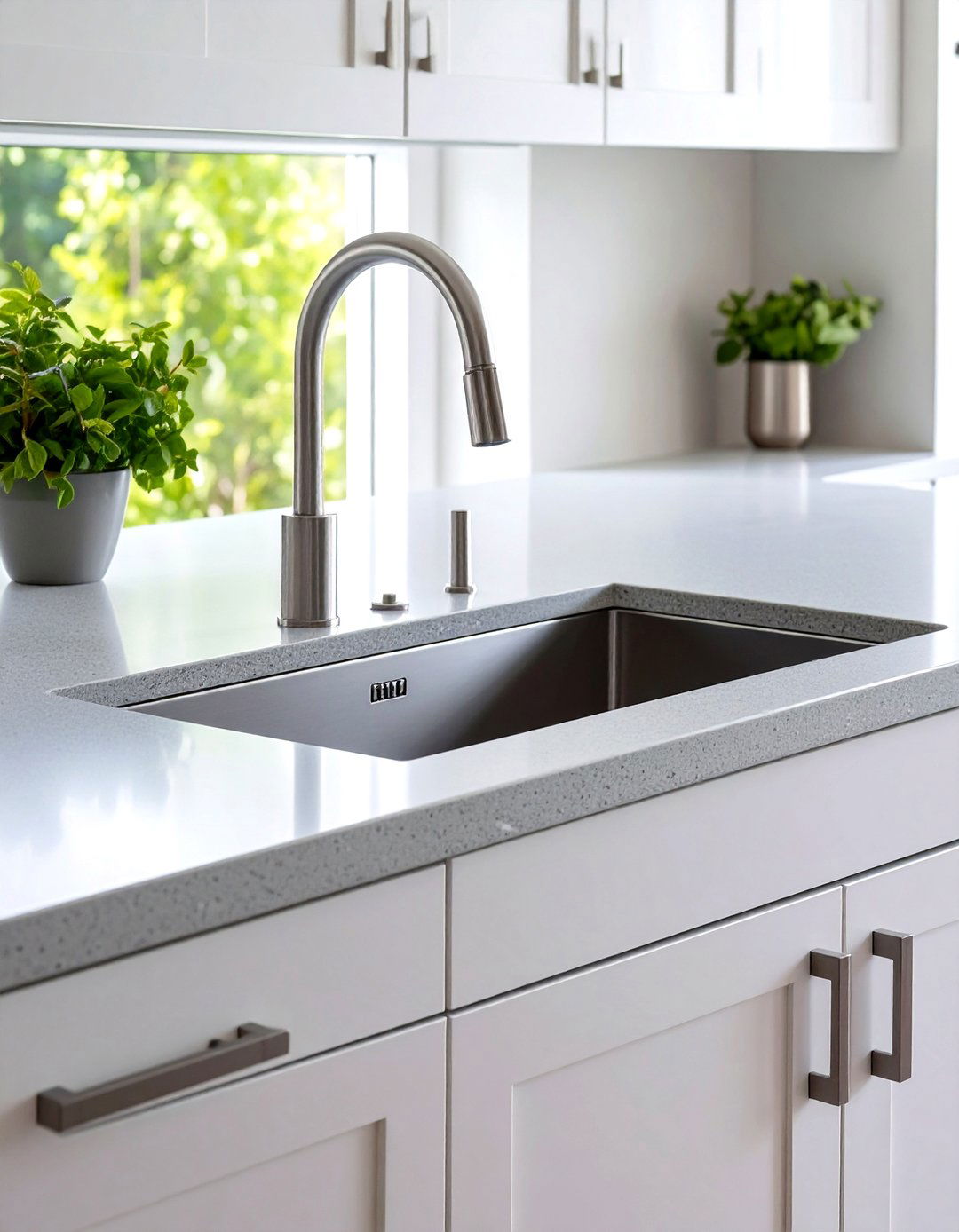 The Sleek Undermount Stainless Steel Kitchen Sink - 30 kitchen sink ideas