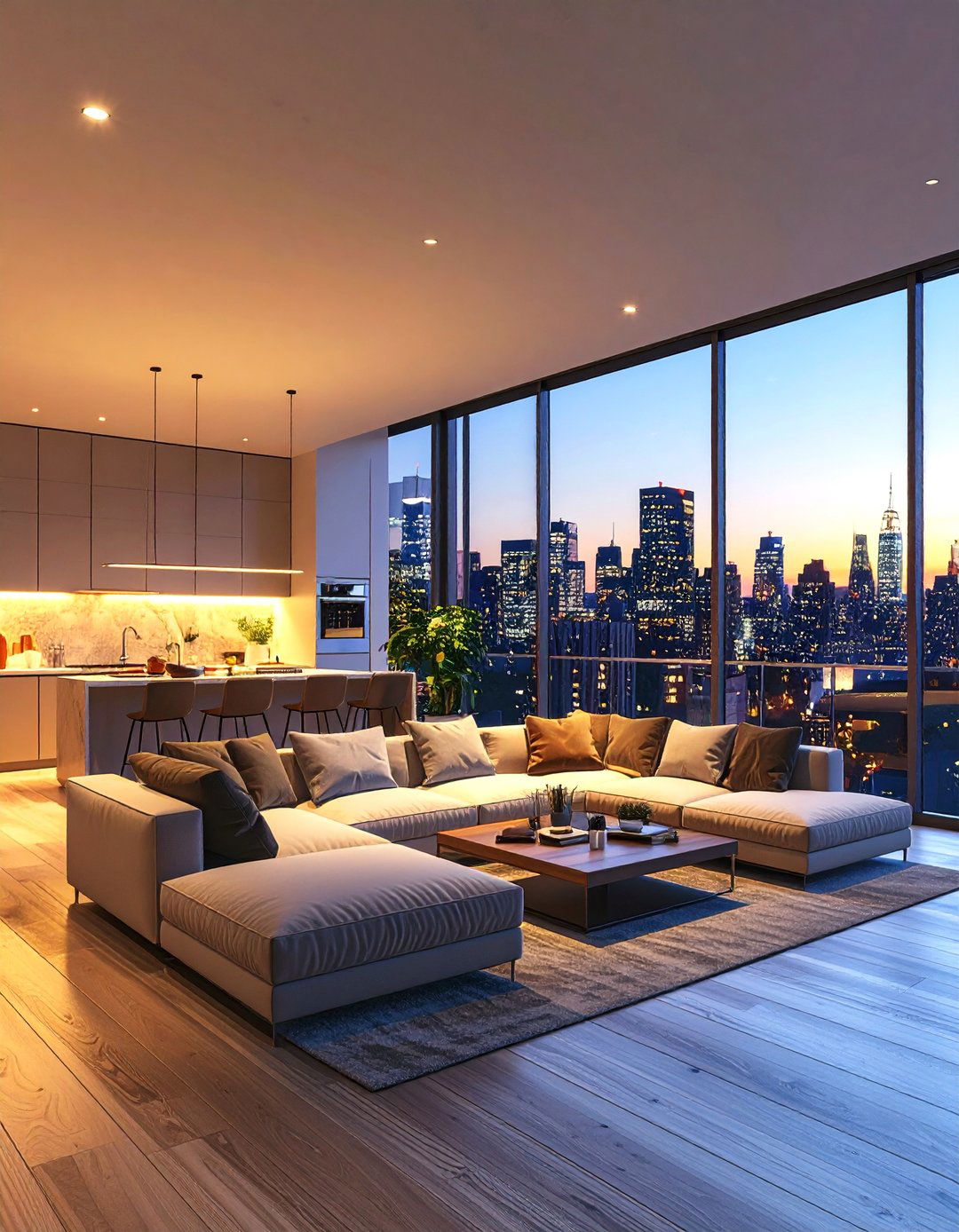 The Sleek Urban Apartment D Layout - 30 3d home design ideas