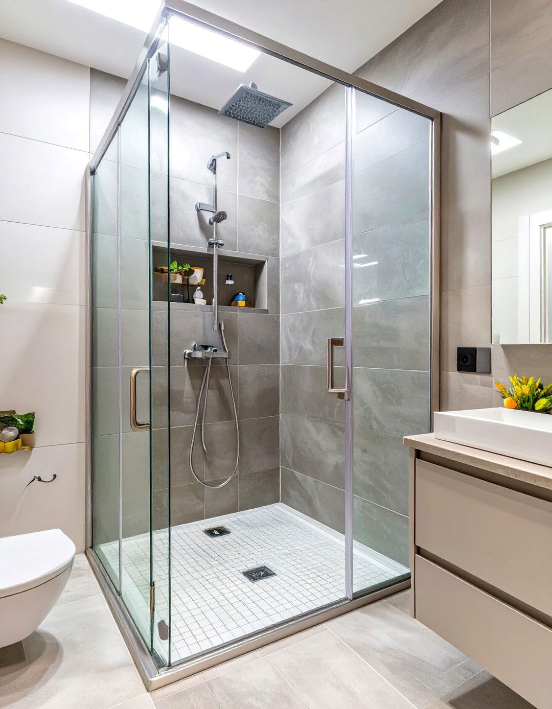 The Sleek Urban Handicap Shower - 30 handicap shower ideas