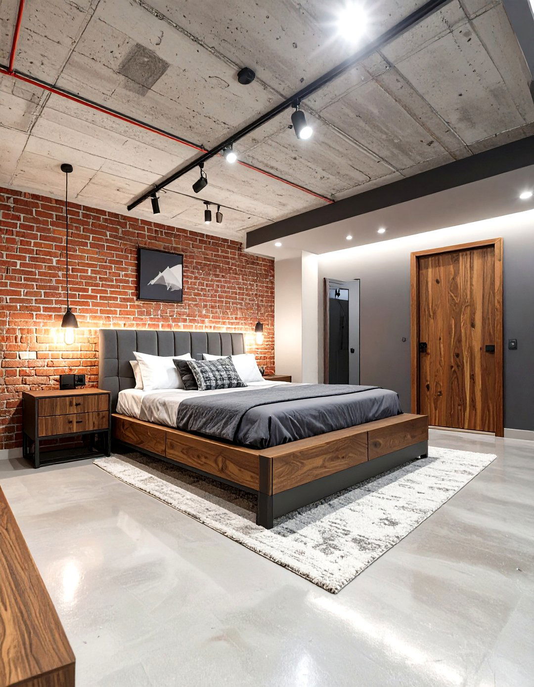 The Sleek Urban Loft Basement Bedroom - 30 basement bedroom ideas